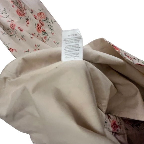 WEWOREWHAT Ruched Cup Top Bustier Floral Cotton Top Large - Picture 7 of 10